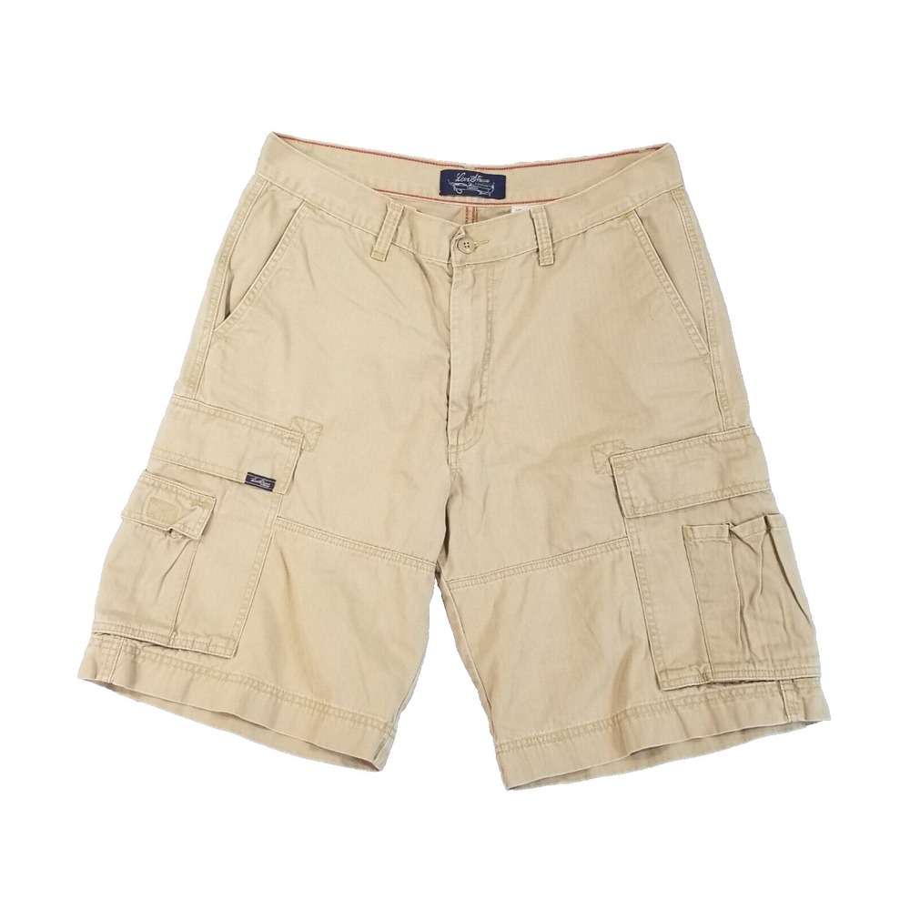 Levi's signature cargo shorts mens 32 x 11 beige outdoor Urban retro Street hike